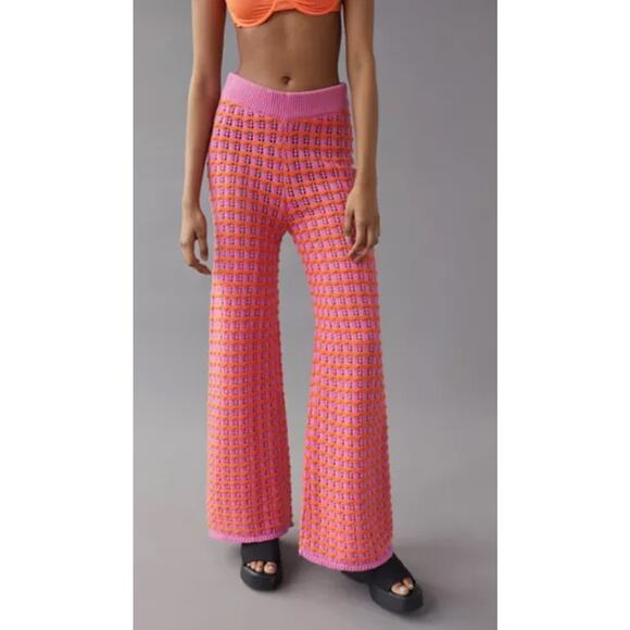 BDG Pants - Urban Outfitters BDG Bec Knit Pink Orange Pant Medium
